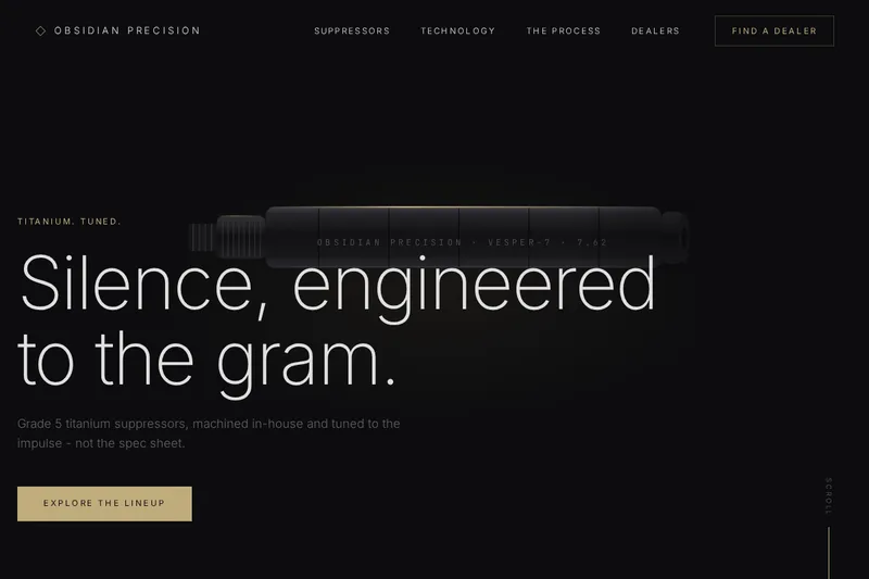 Obsidian Precision - site built by BRC